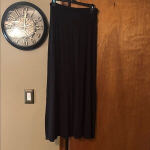AB Studio Classic Black Maxi Skirt
